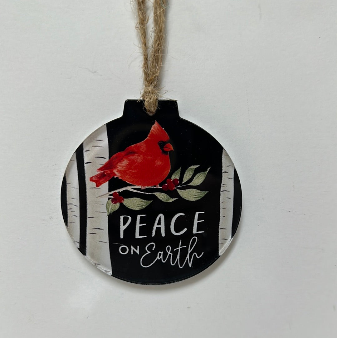 PEACE ON EARTH ORNAMENT-3514