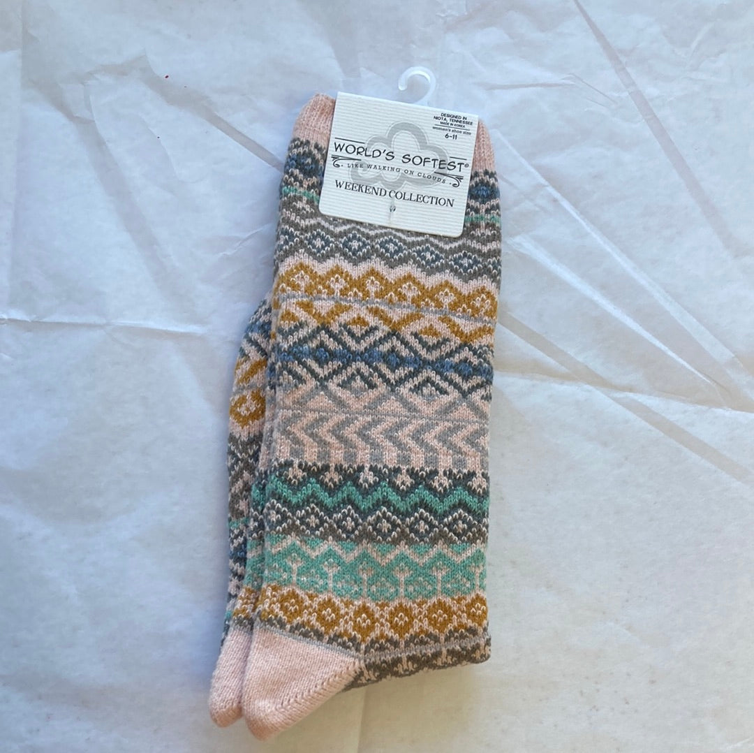 LADIES SOCKS/PHOENIX SAND 624-1437