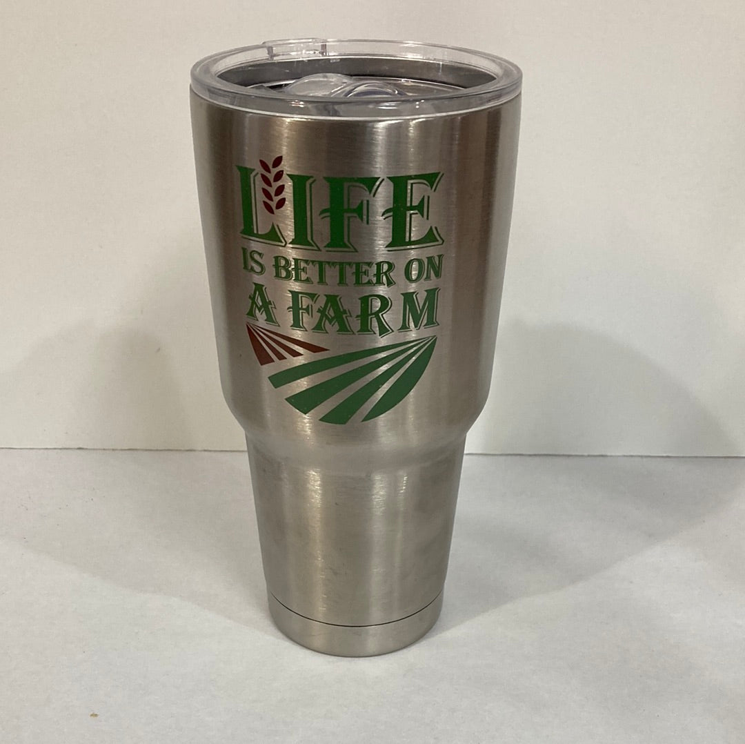 LIFE IS BETTER SS TUMBLER-2619