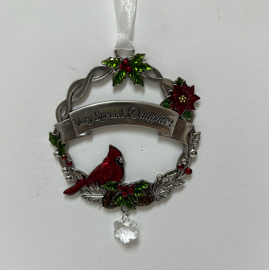 DAUGHTER CARDINAL ORNAMENT-7314
