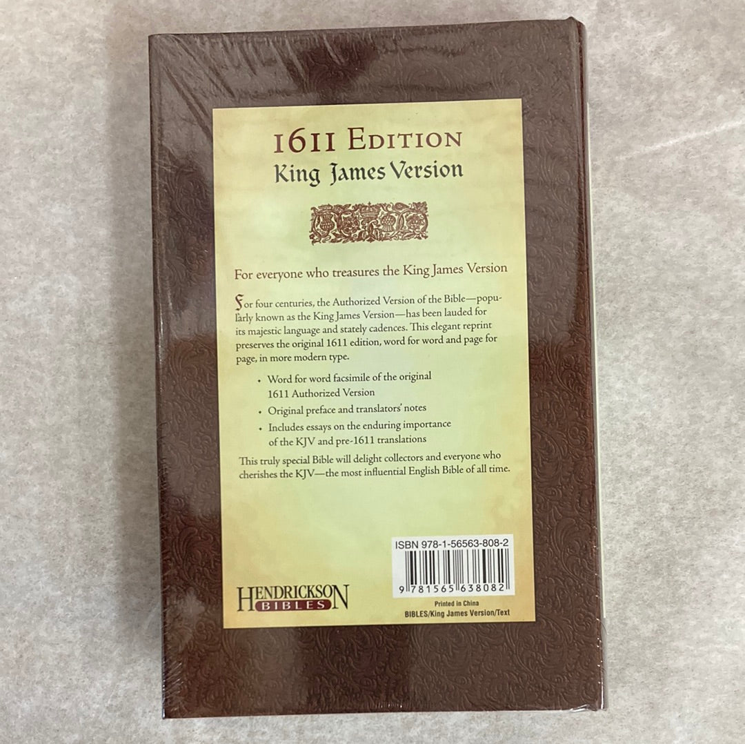 KJV 1611 EDITION BIBLE HARDCOVR-8082