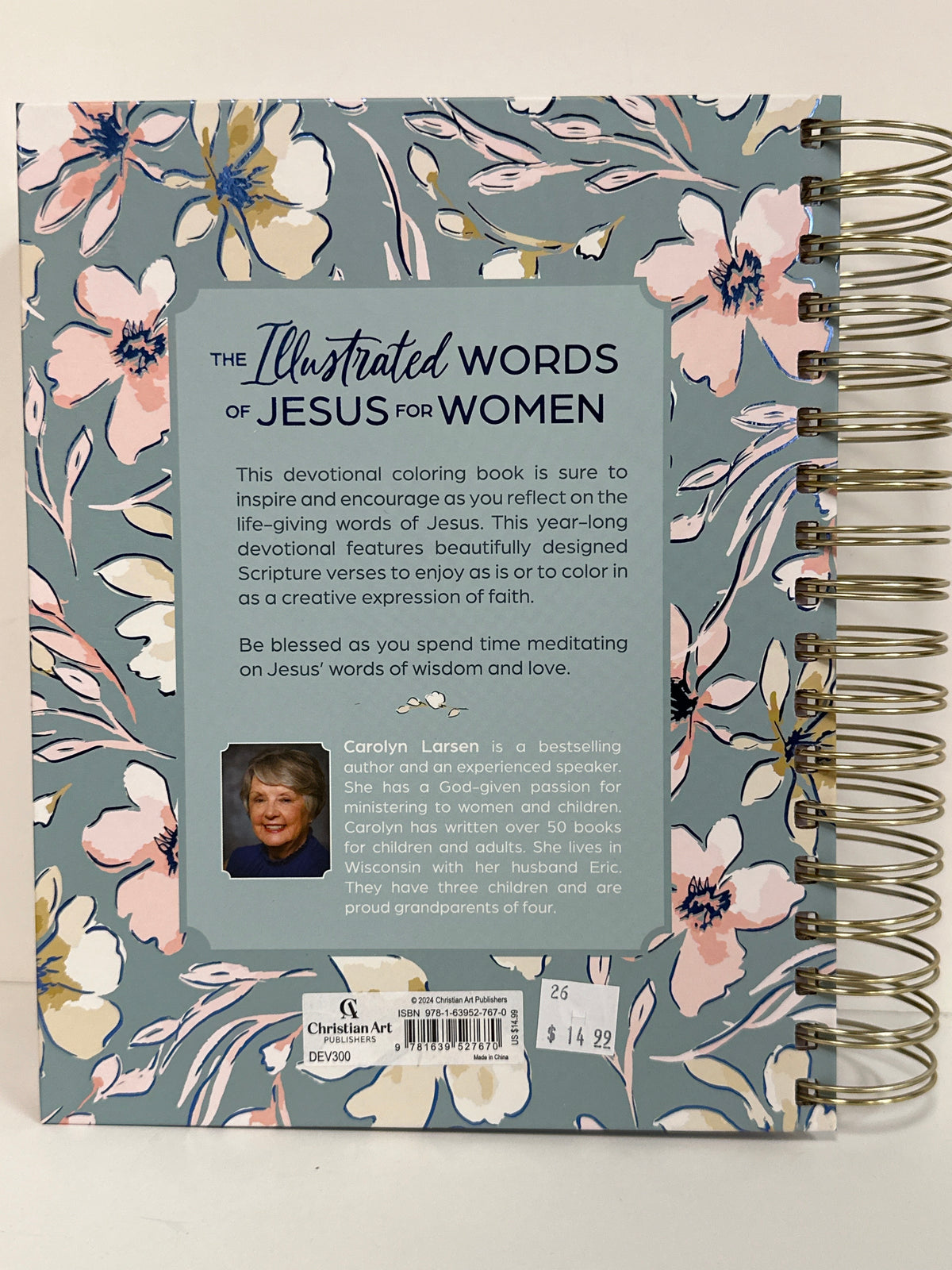 ILLUSTRATED WORDS OF JESUS FOR WOMEN DEVOTIONAL COLORING BOOK-7670