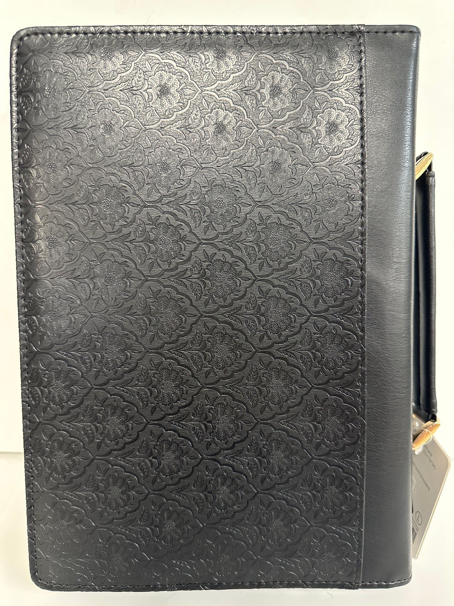 FOR I KNOW THE PLANS CHARCOAL/BLACK LARGE BIBLE COVER-2521
