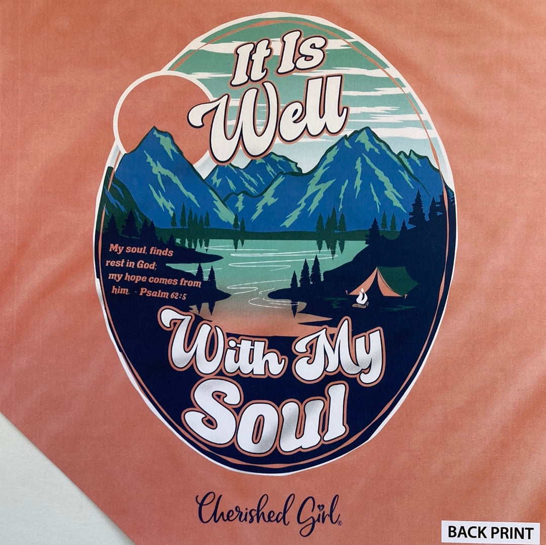 IT IS WELL OVAL CHER GIRL TEE M-6198 : MD