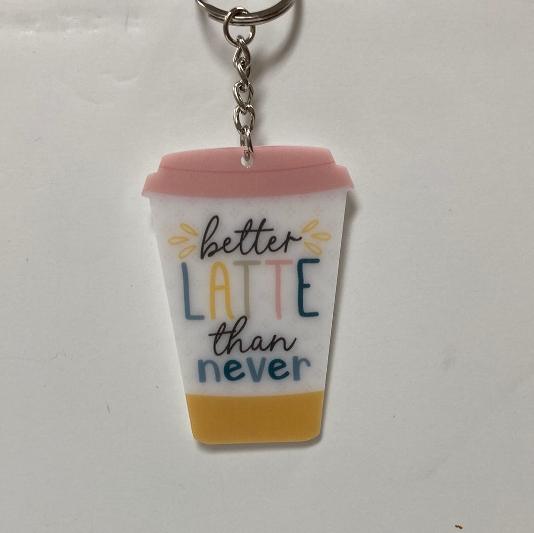 BETTER LATTE THAN NEVER KEY CHA-7959