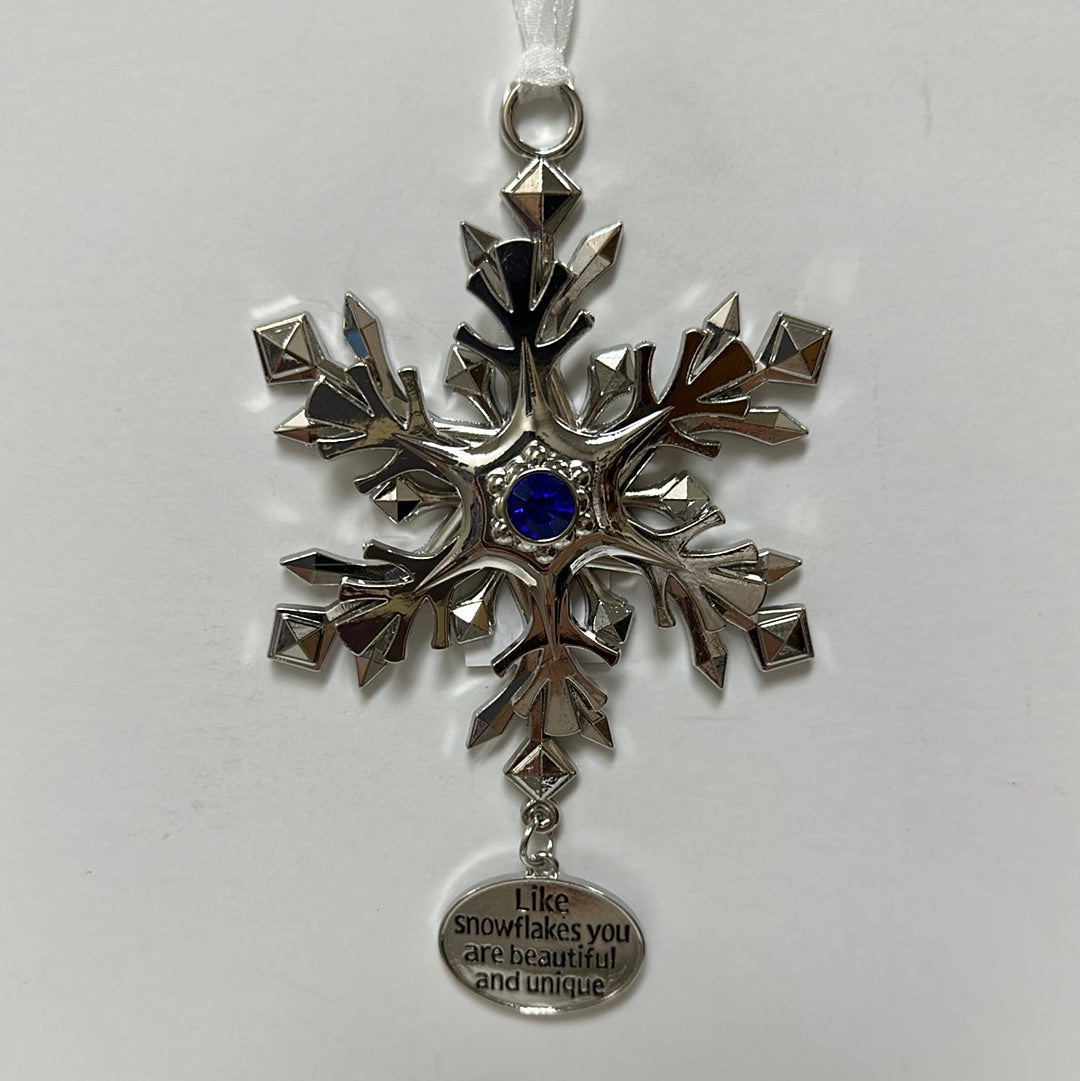 UNIQUE SPIN SNOWFLAKE ORNAMENT-6385