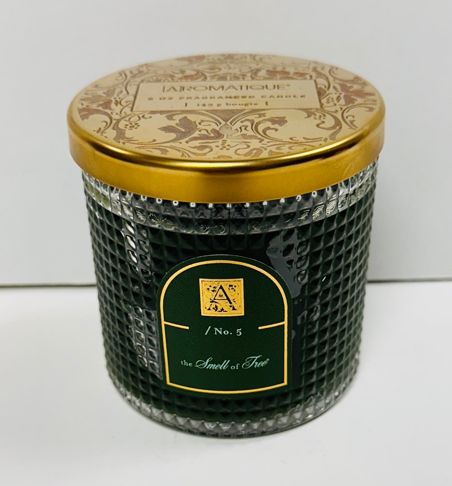 SMELL OF TREE TEXTURED CANDLE IN GLASS JAR-5271