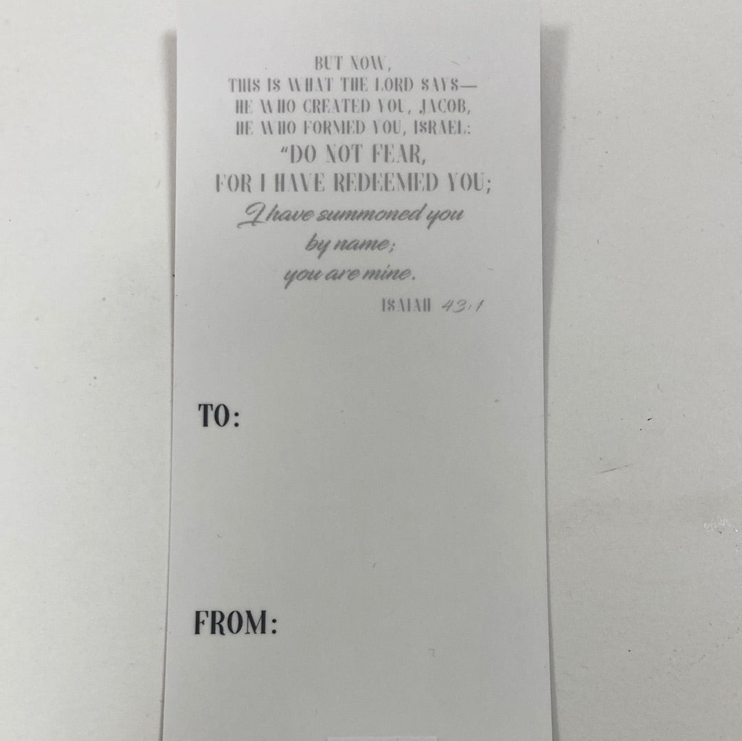 HE CALLS YOU BY NAME BOOKCARD-3323
