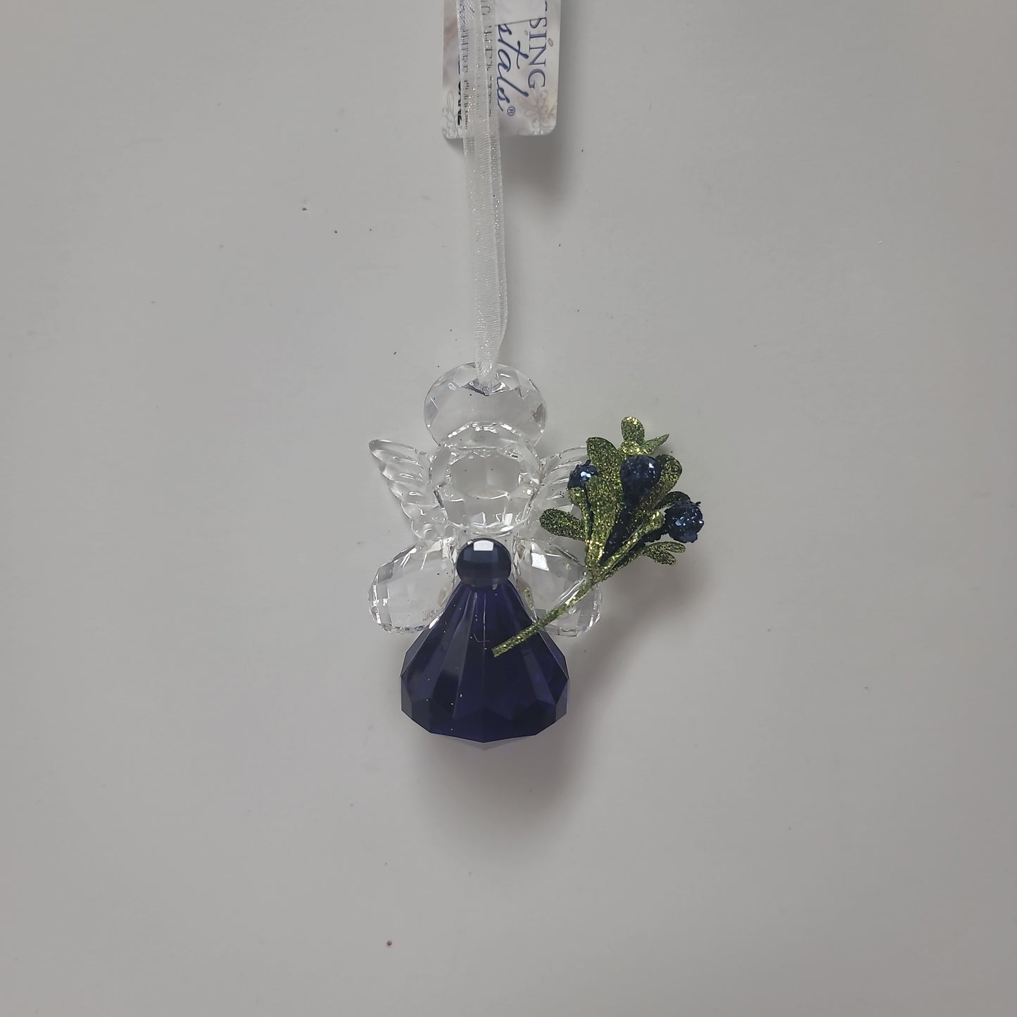 MISTLETOE ANGEL ORNAMENT BLUE-2751