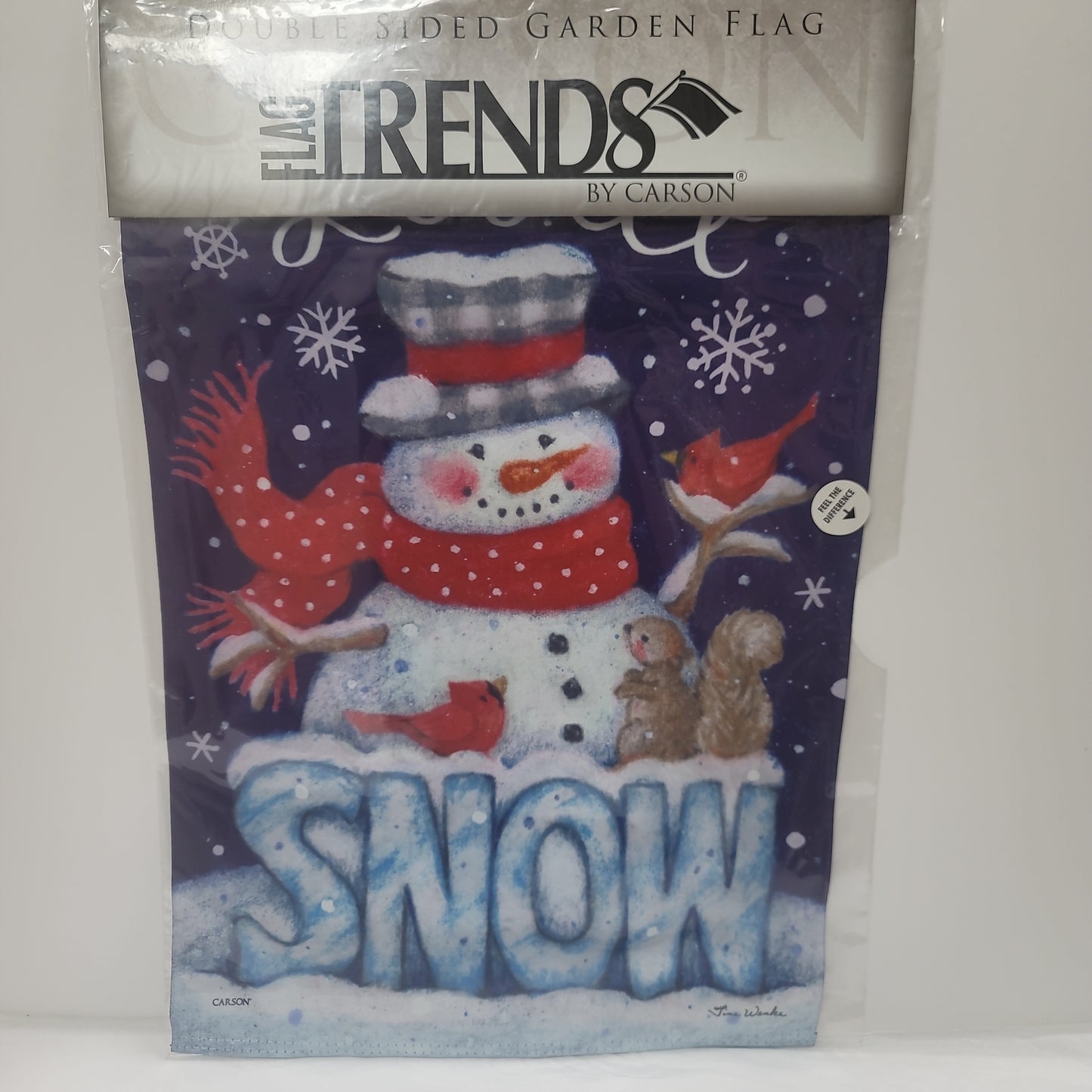 WINTER SNOW GARDEN FLAG-1725