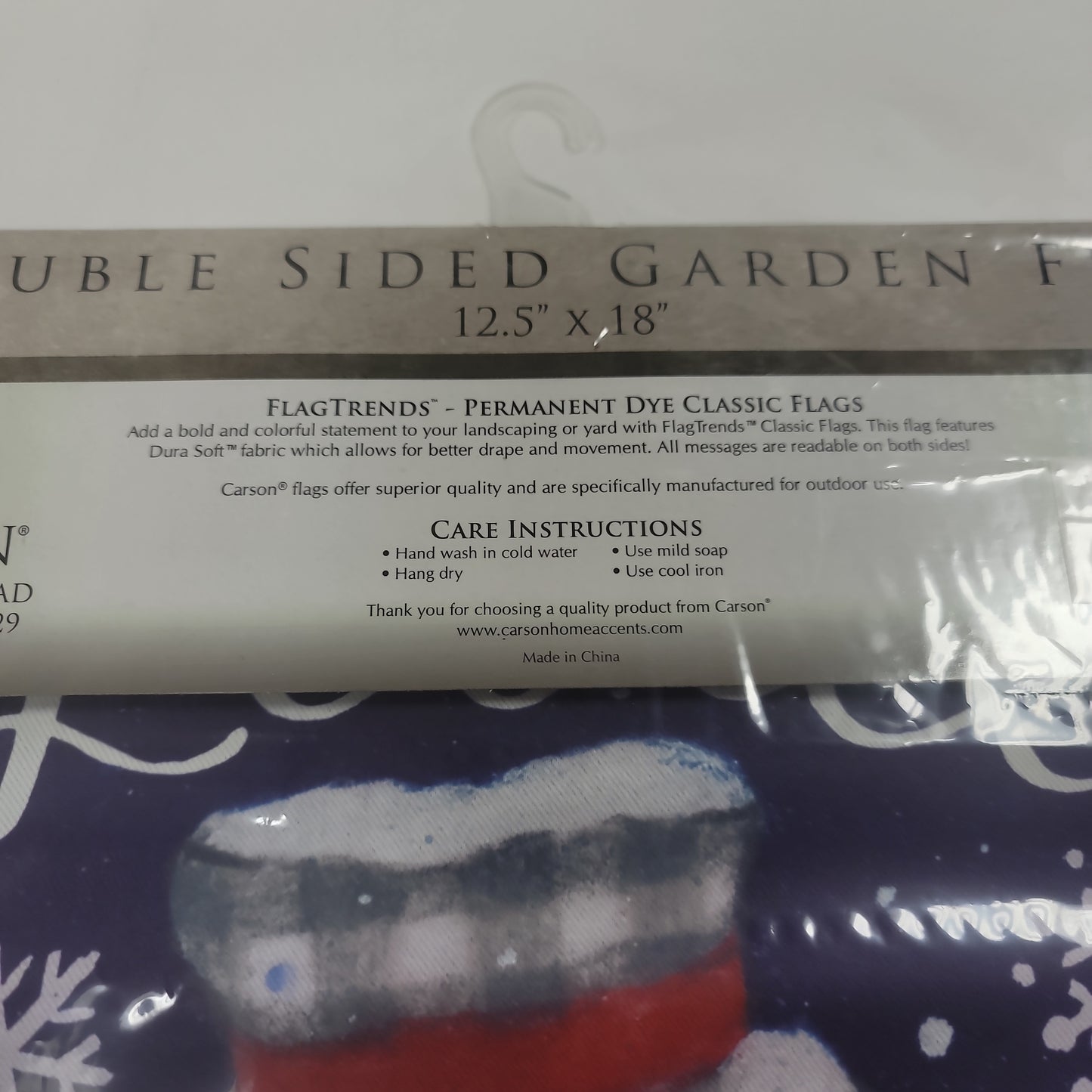 WINTER SNOW GARDEN FLAG-1725
