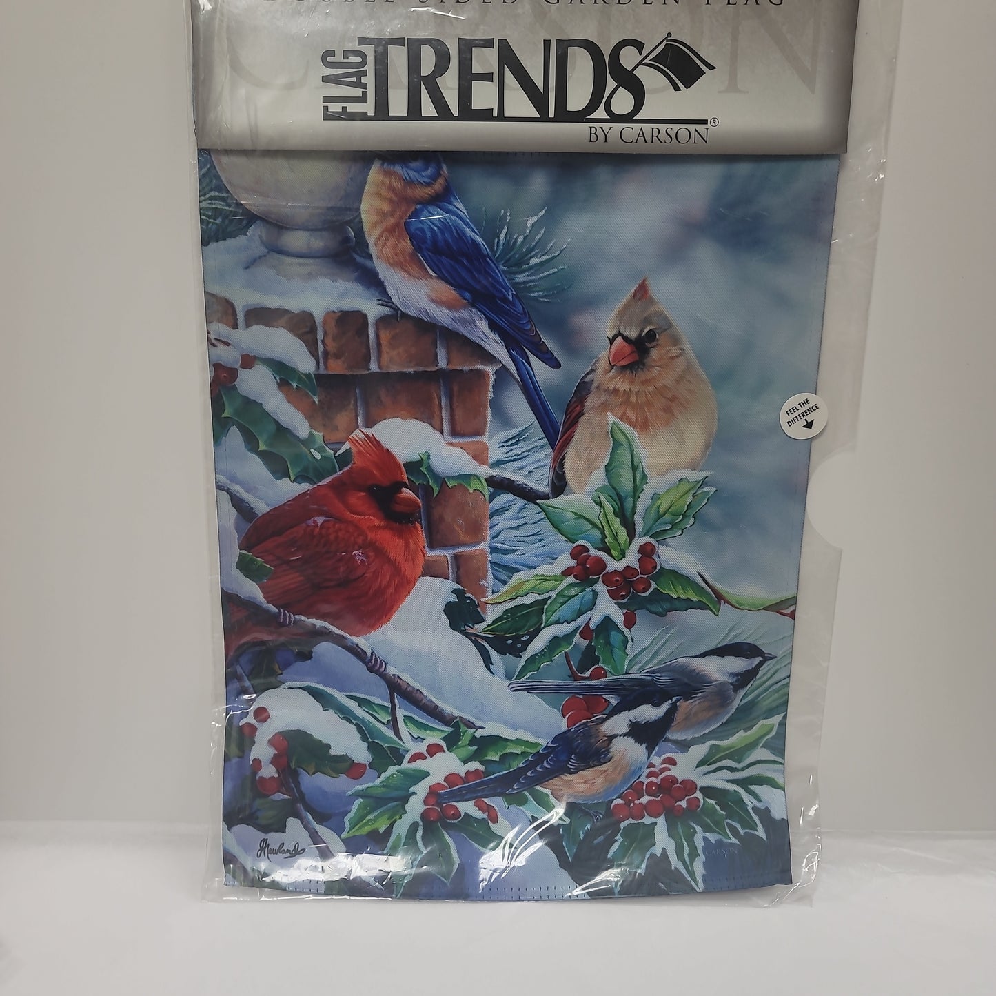 SONGBIRDS IN SNOW GARDEN FLAG-1077
