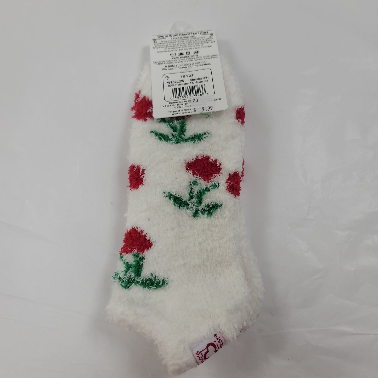 LADIES SOCKS/CHERRIES 921-9266
