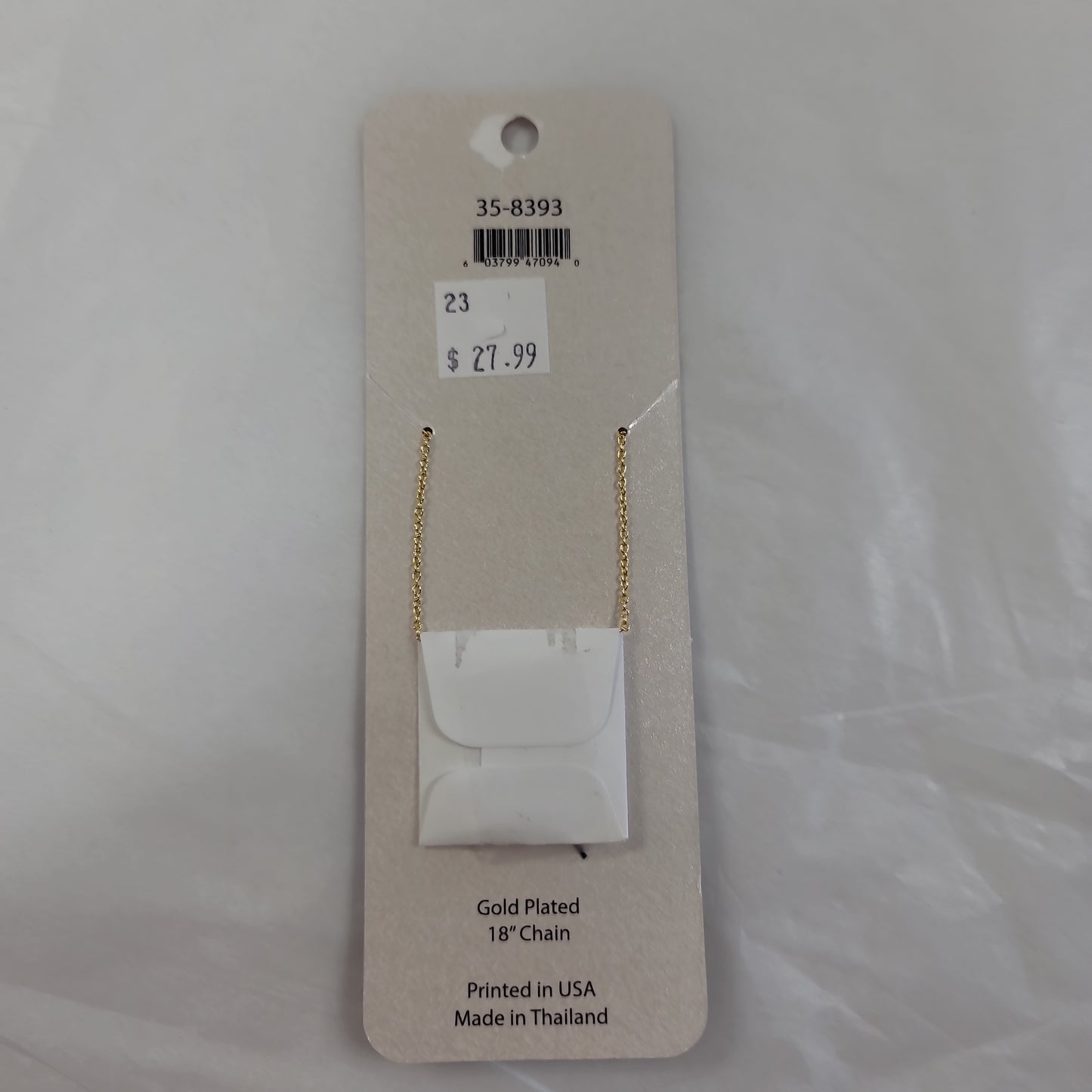 MINI GP RIBBON CROSS NECKLACE-0940 : 18 IN