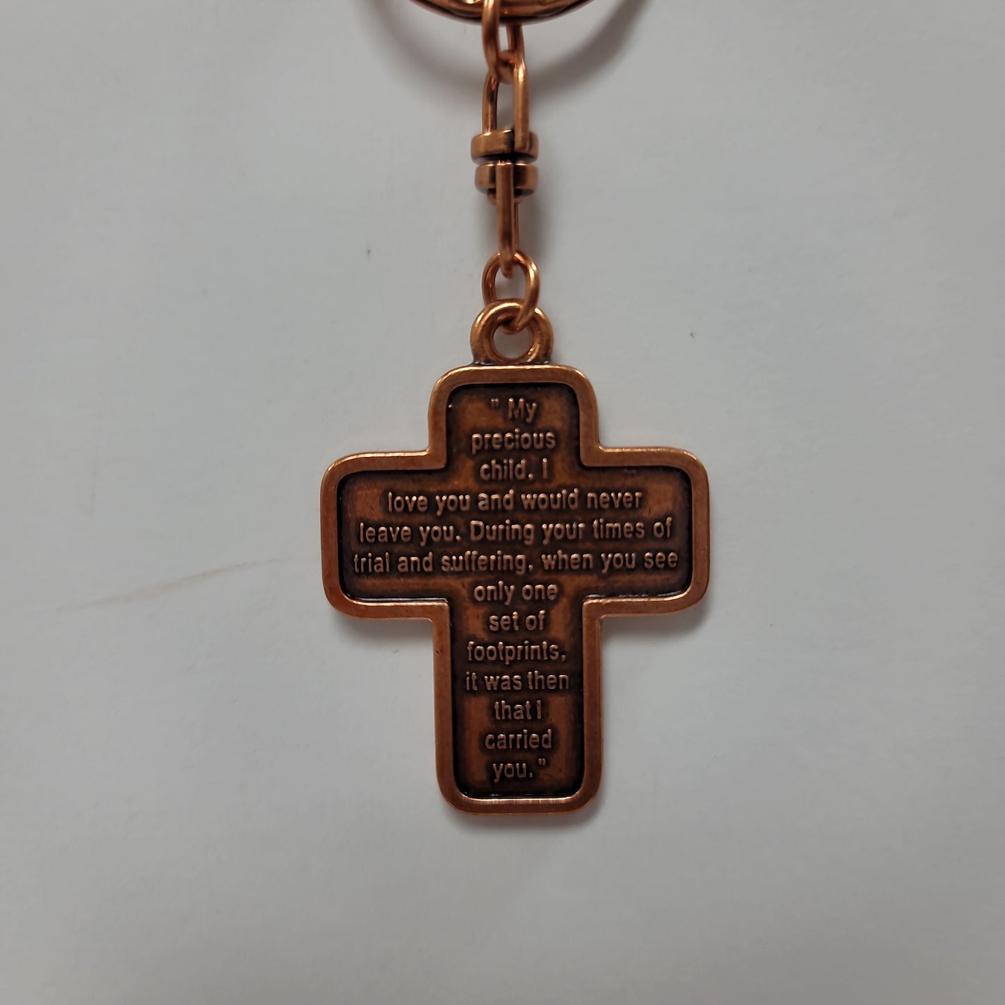 CROSS/FOOTPRINTS KEYRING-6247