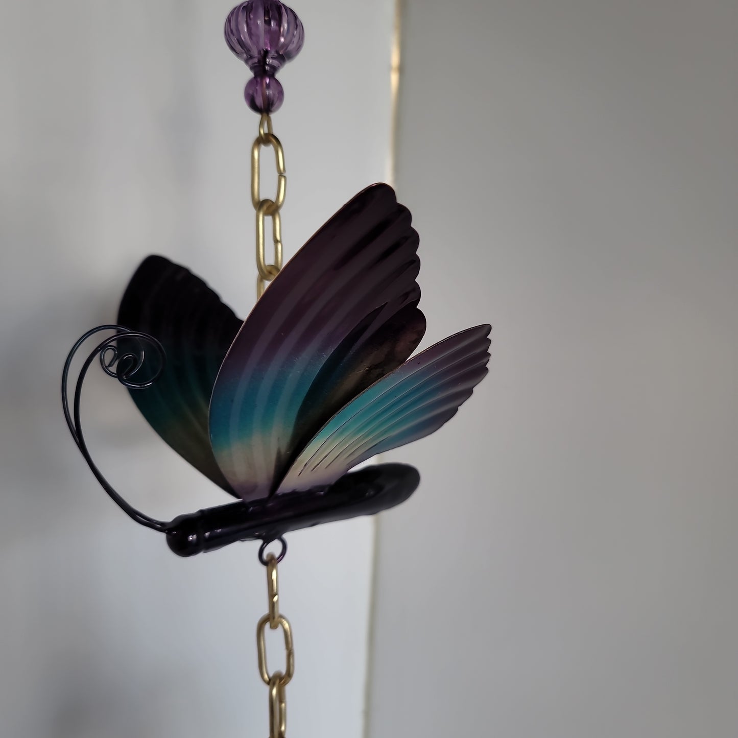 BUTTERFLY METAL GARDEN BELL-5181