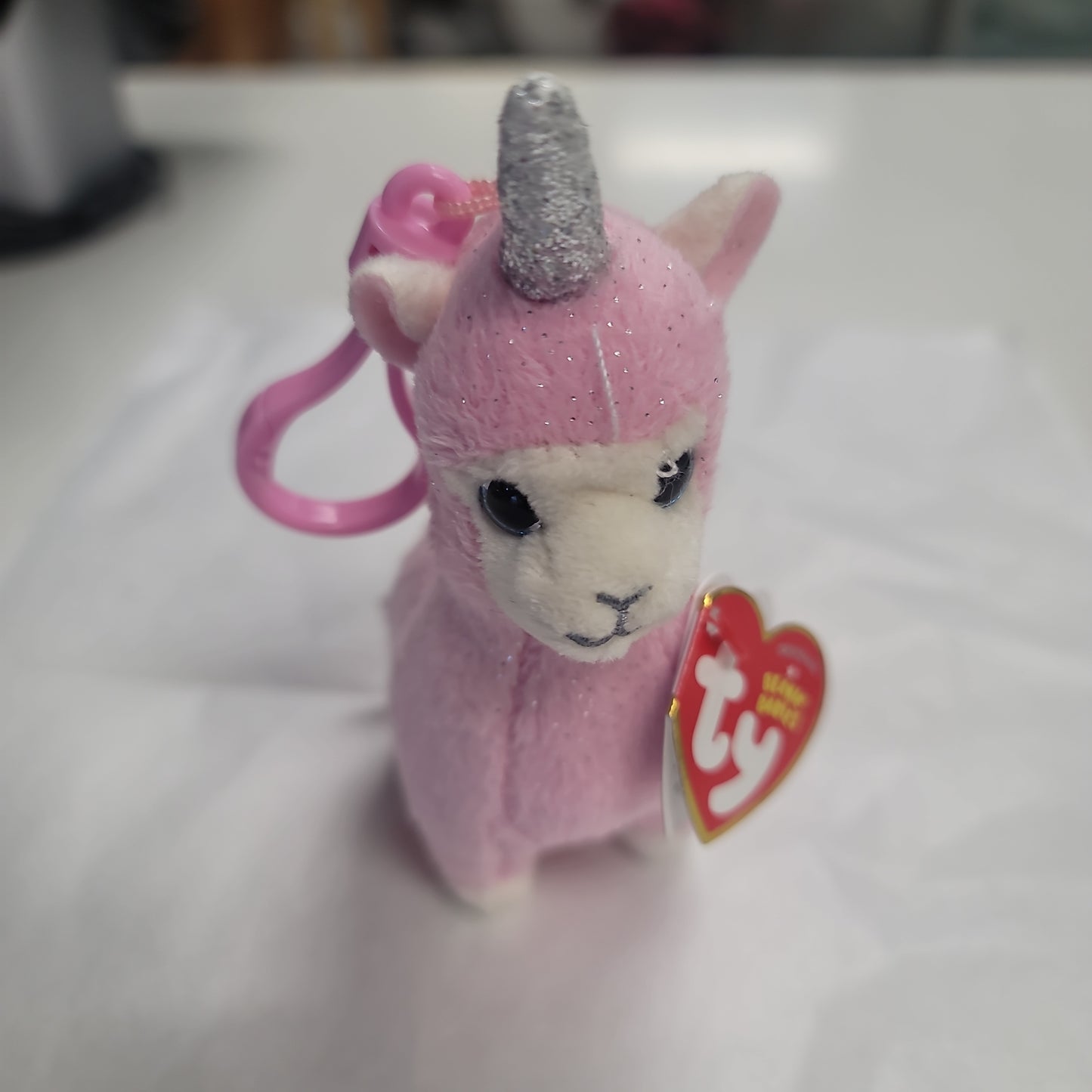 LANA LLAMA W/HORN BOO CLIP-6071