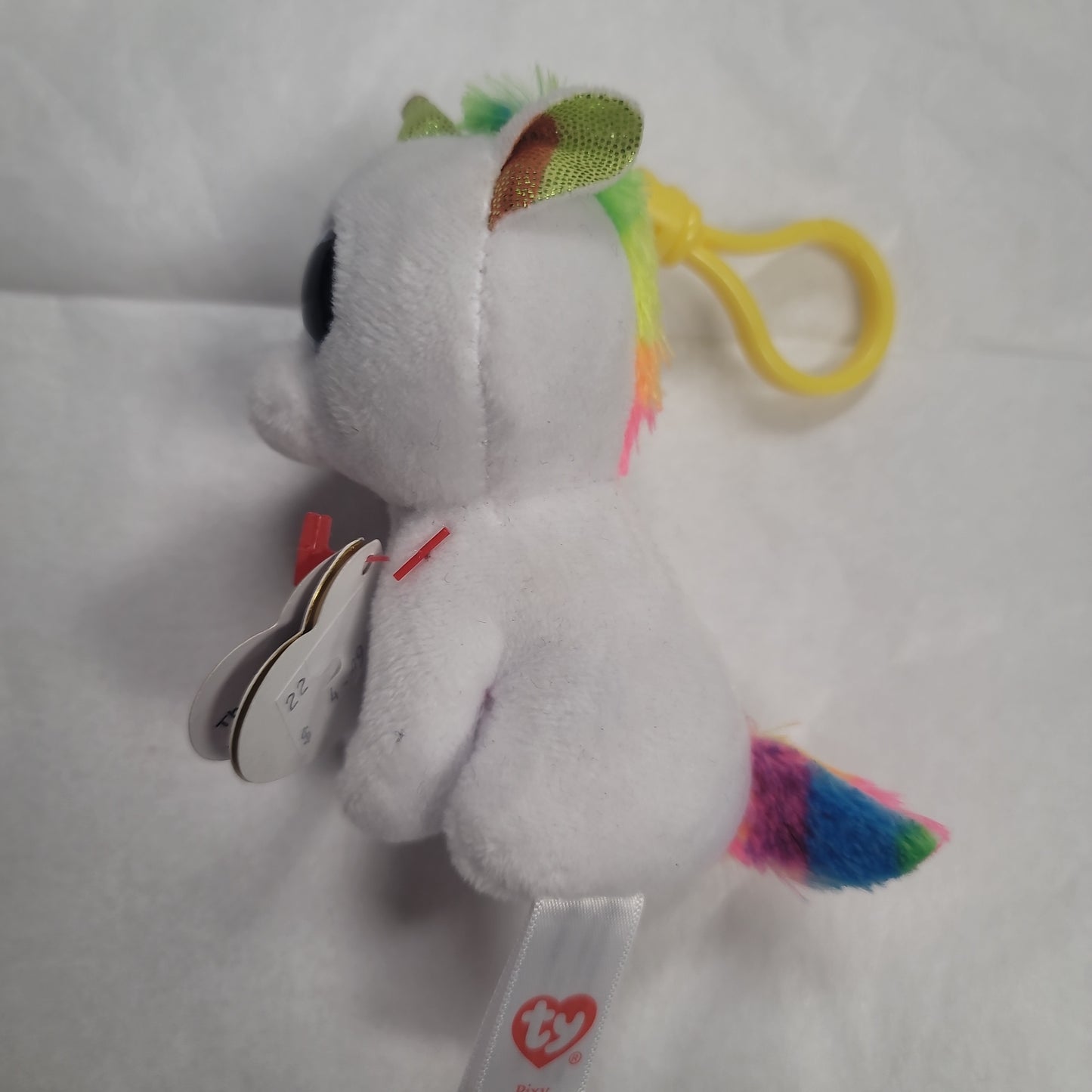 PIXY WHITE UNICORN BOO CLIP-0407