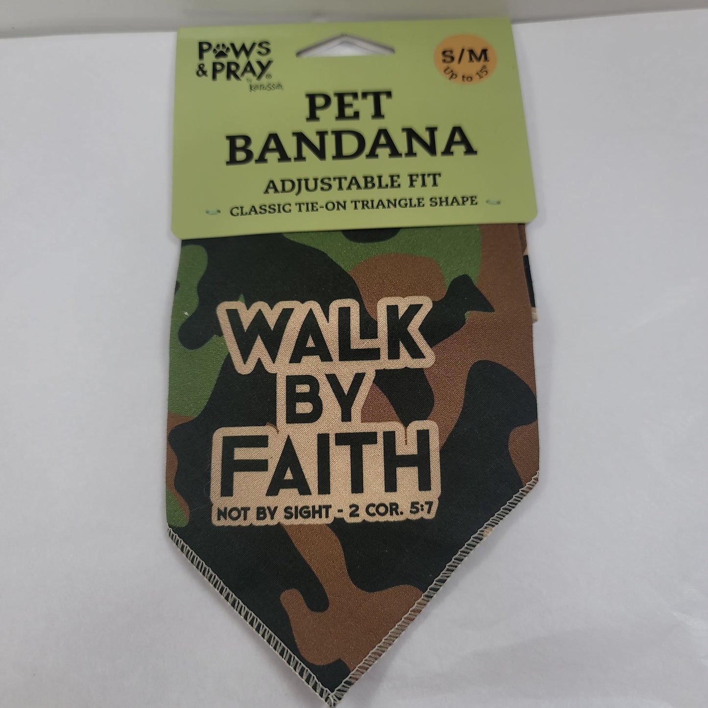 WALK BY FAITH CAMO SM/MD BANDAN-3701