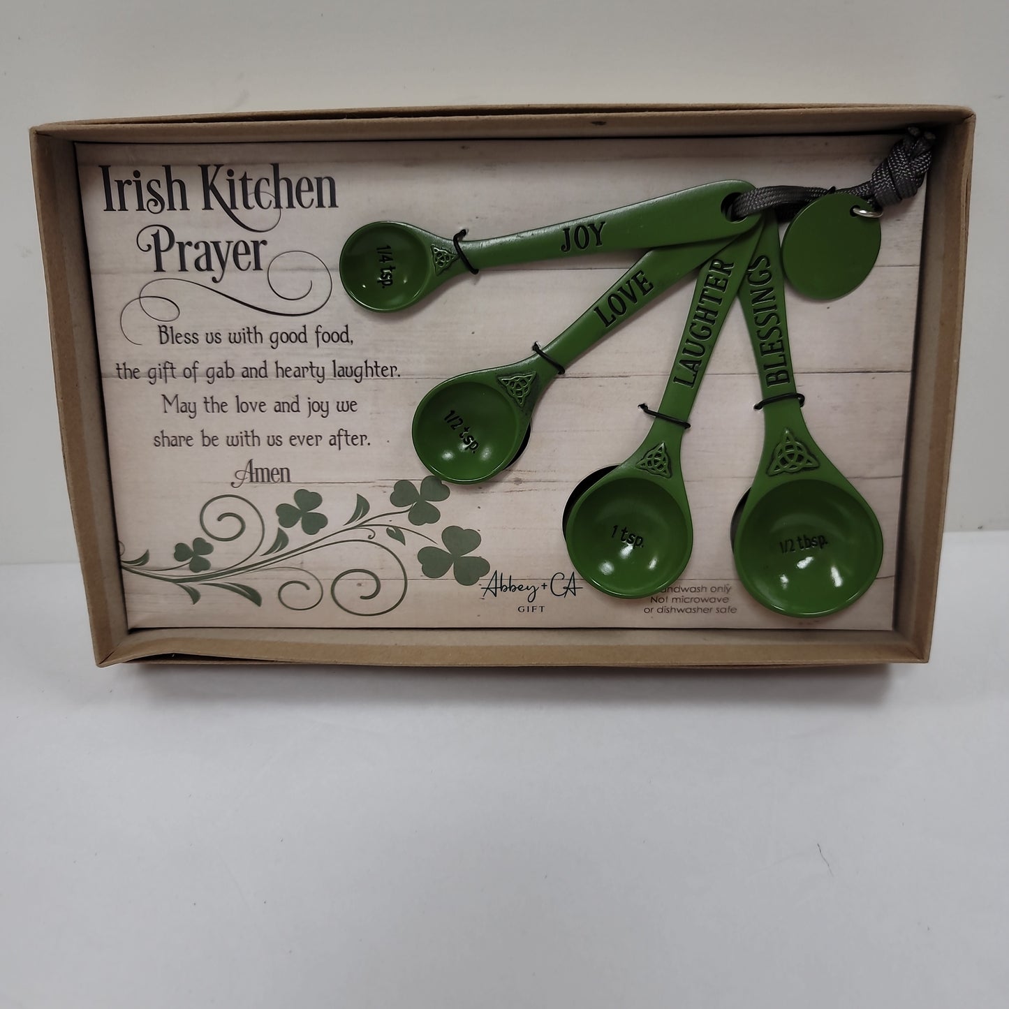 GREEN IRISH KITCHEN MEASURING SPOONS-6942