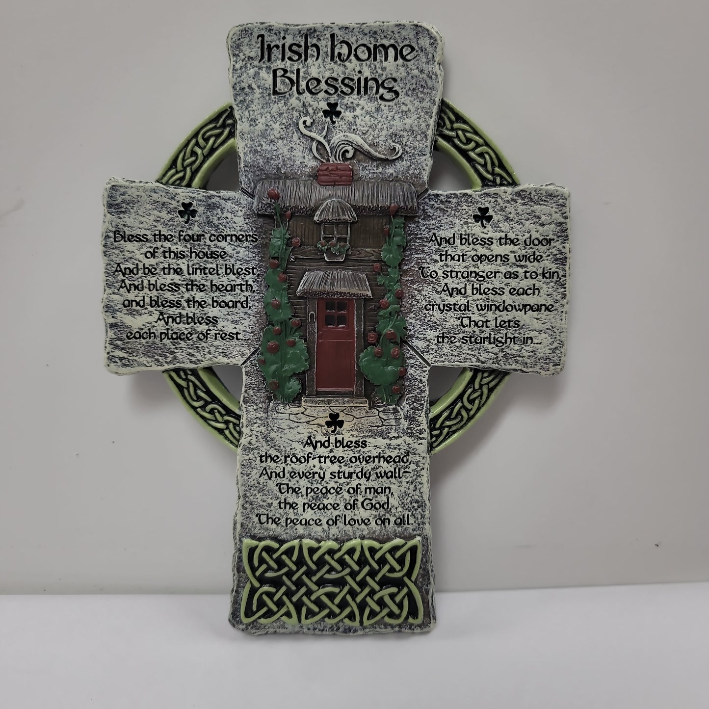 IRISH HOME BLESSING WALL CROSS-8989