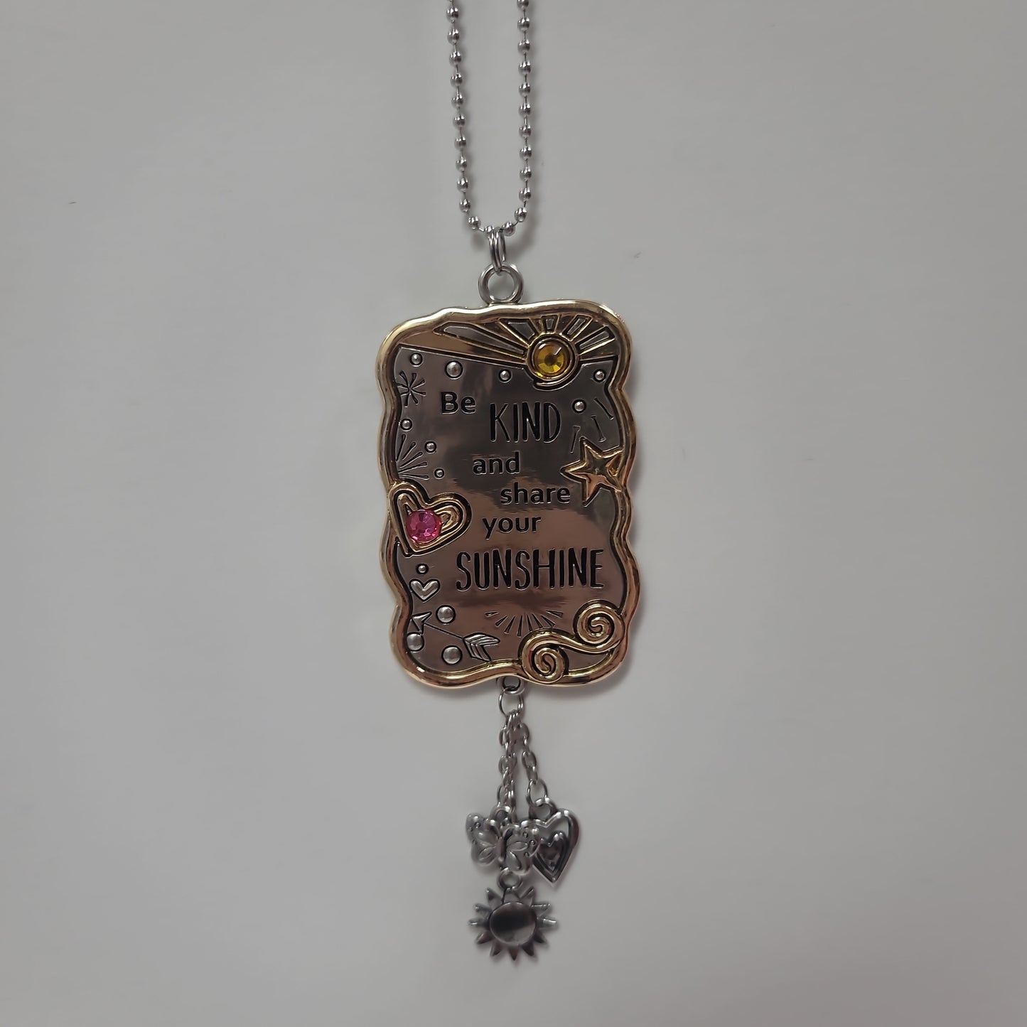 BE KIND/SUNSHINE CAR CHARM-8066
