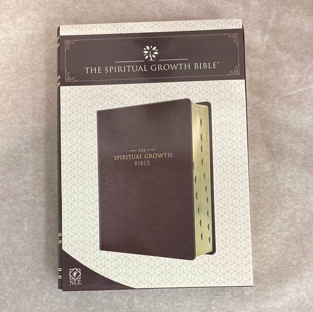 NLT SPIRITUAL GROWTH BIBLE ESPRESSO BROWN