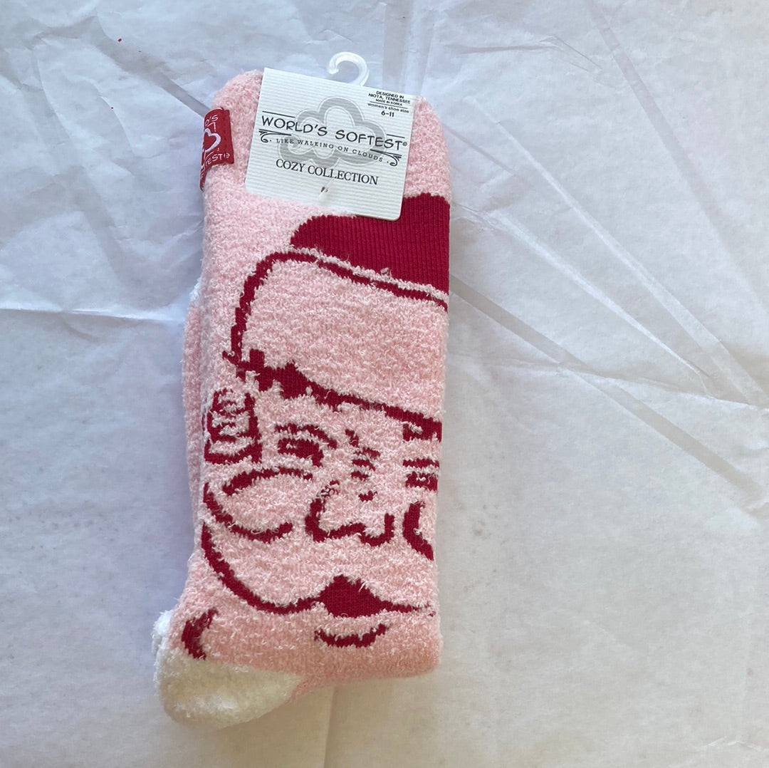 LADIES SOCKS/SANTA 350