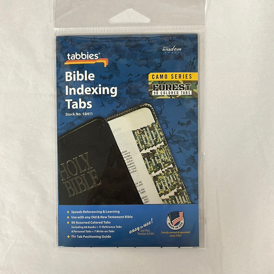 FOREST CAMO BIBLE TABS-4116