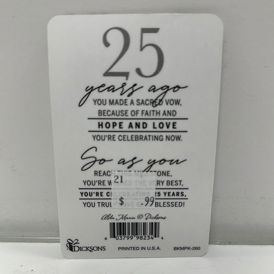 25 YEARS AGO POCKETCARD-2344