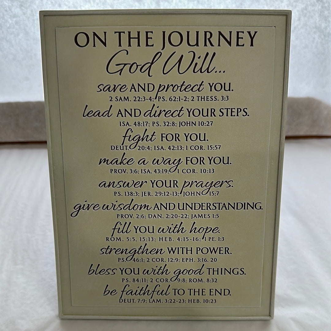 JOURNEY WORD STONE PLQ-0320