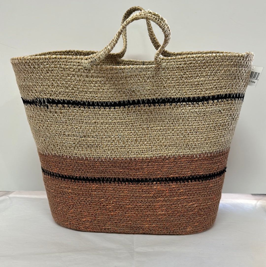 SEAGRASS HANDWOVEN MARKET TOTE-2289