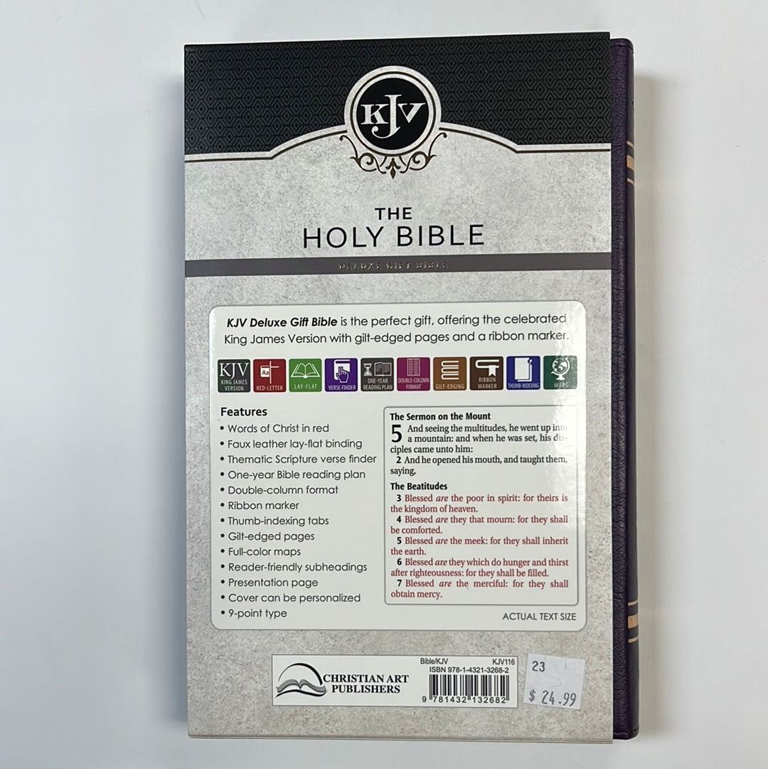 KJV GIFT ED BIBLE PURPLE-2682