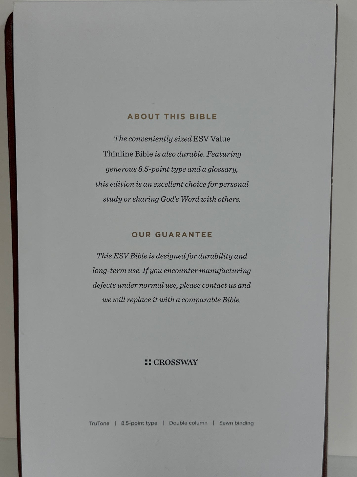 ESV VALUE THINLINE BIBLE BROWN MOSAIC-3312