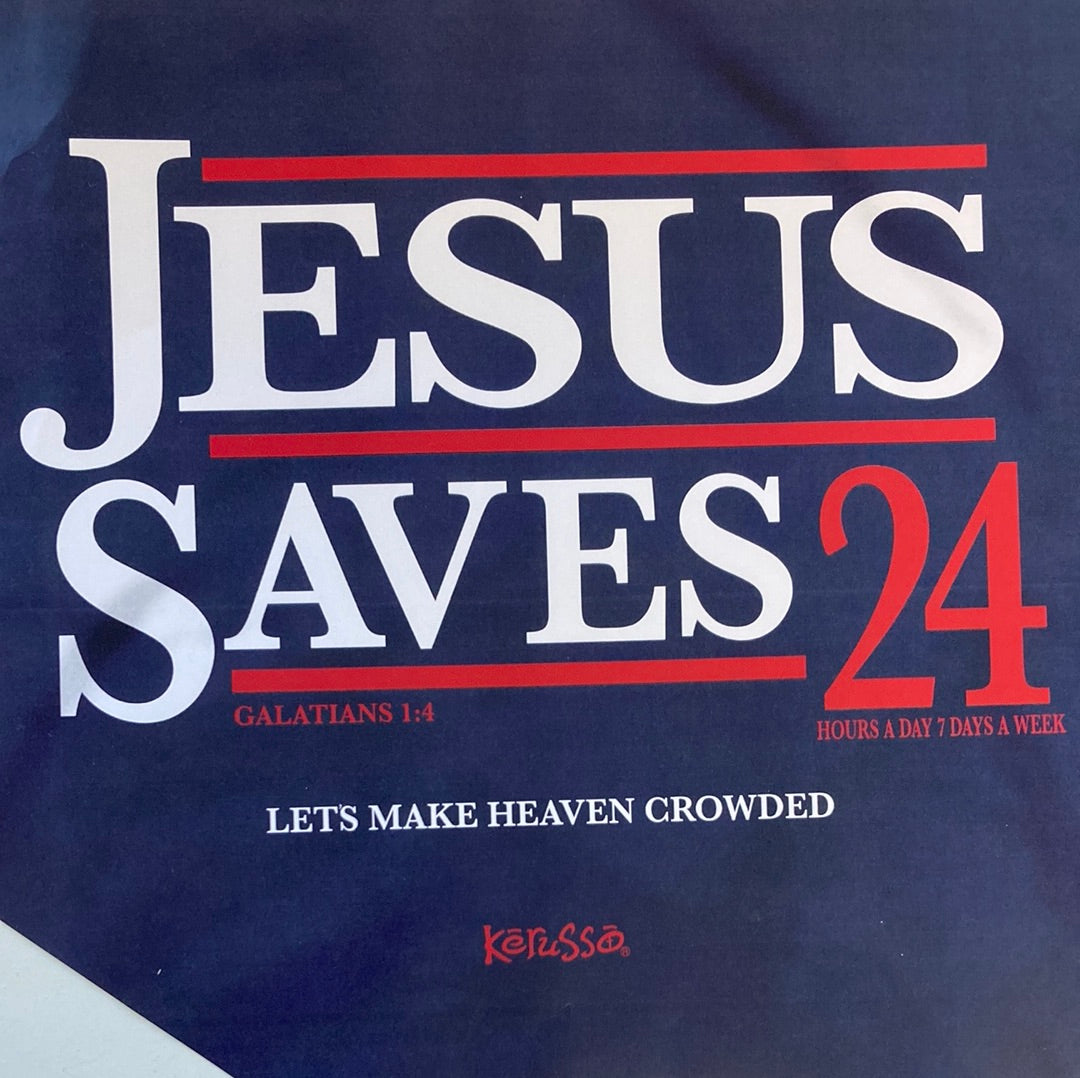 JESUS SAVES '24 ADULT TEE MED-3956