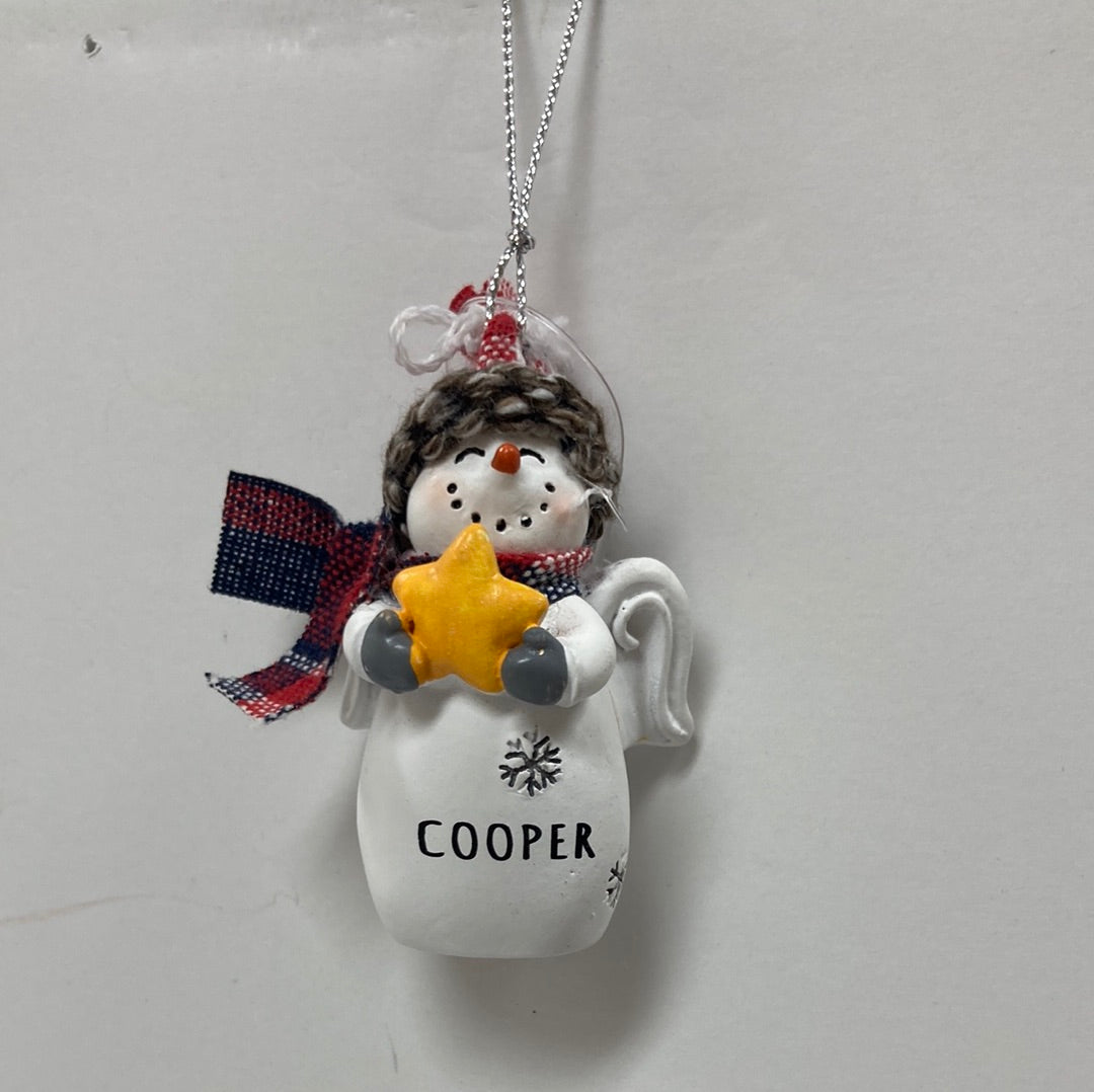 COOPER SNOW ANGEL ORNAMENT-6470
