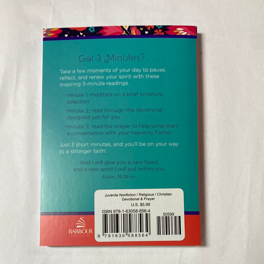 3 MIN DEVOTIONS FOR TEEN GIRLS-8564