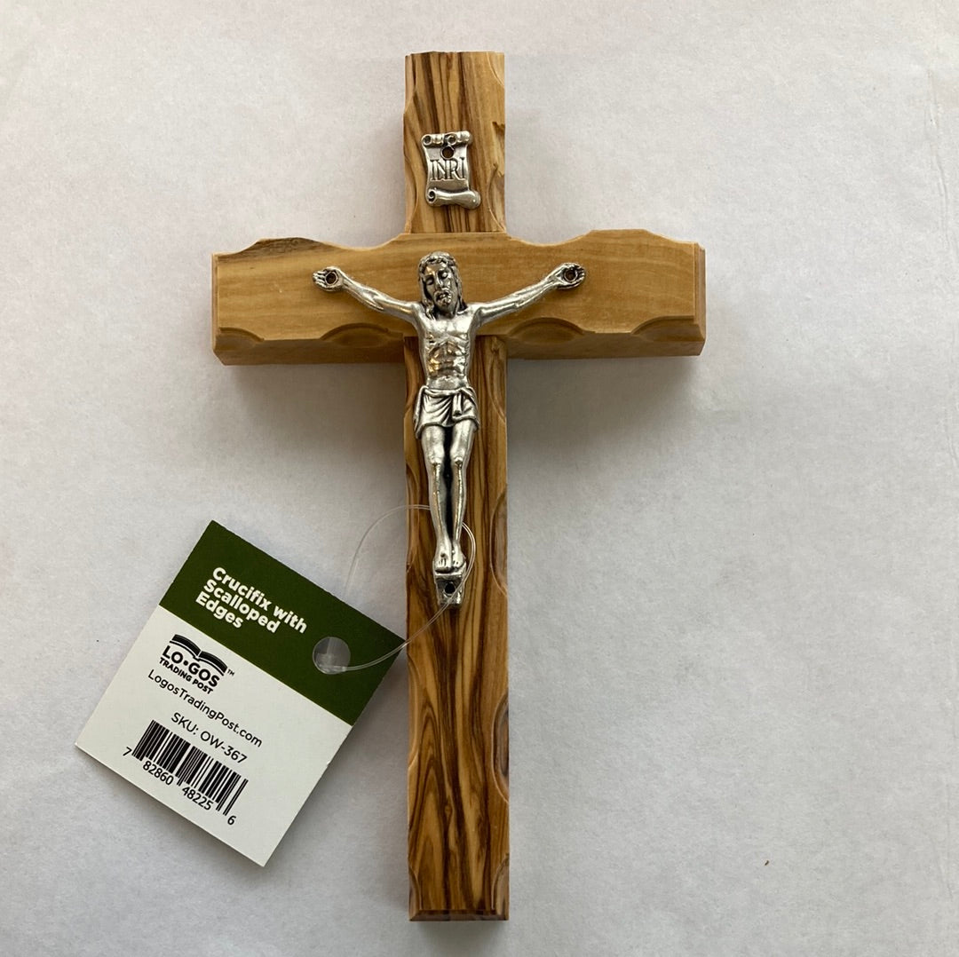 OLIVE WOOD WALL CRUCIFIX-2256