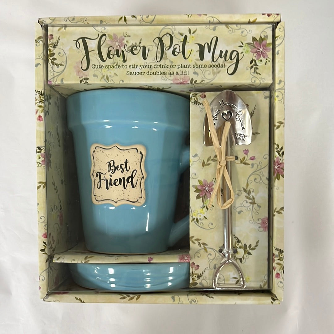 BEST FRIEND FLOWER POT MUG-5104