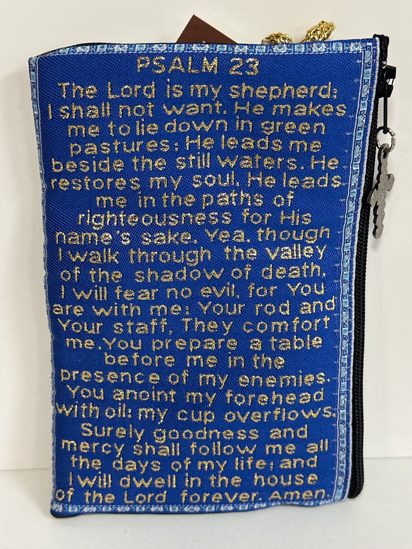 JESUS THE GOOD SHEPHERS AND PSALM 23RD ROSARY POUCH-8537