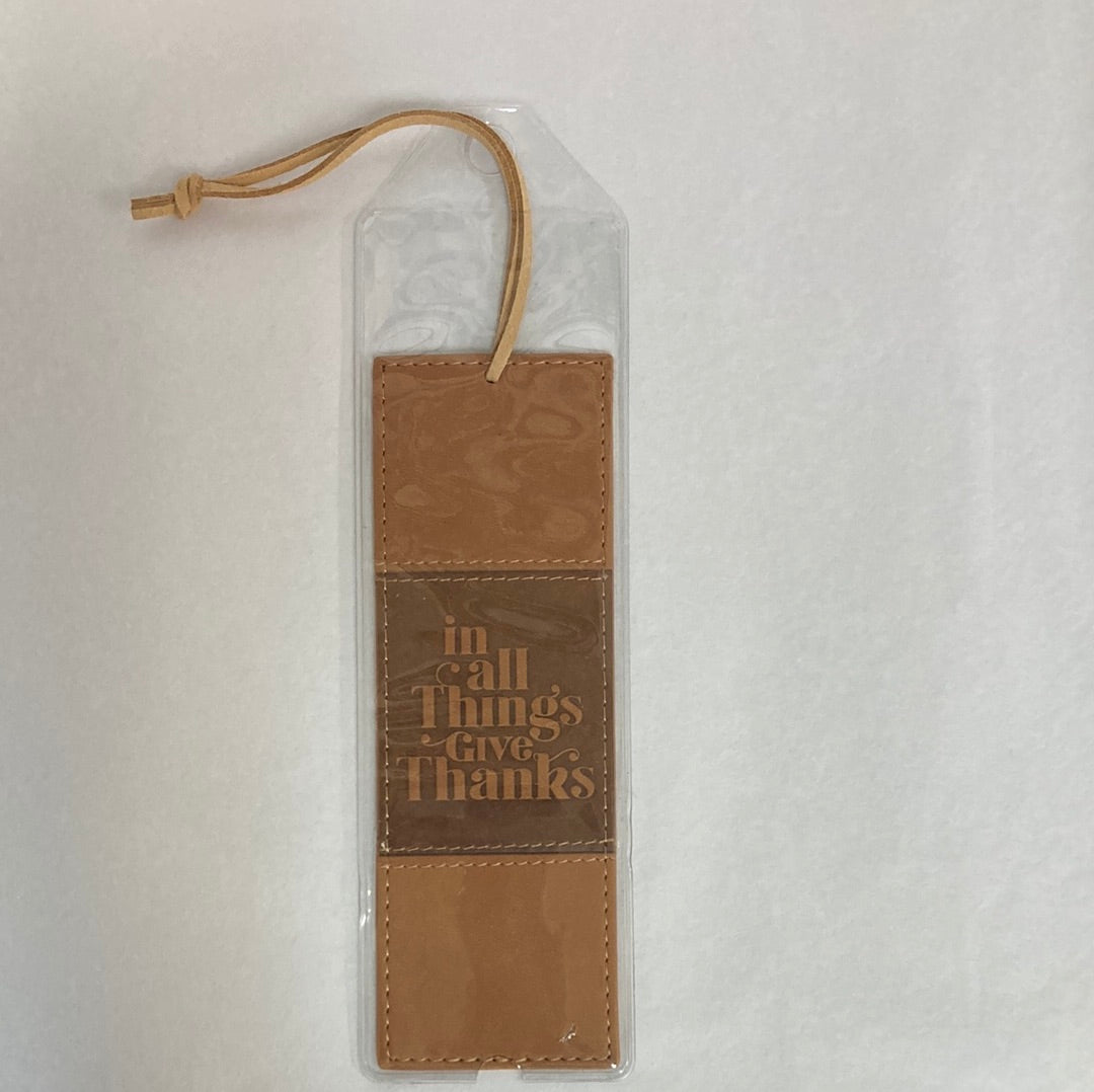 IN ALL THINGS LL BOOKMARK-8643 LUX LEATHER