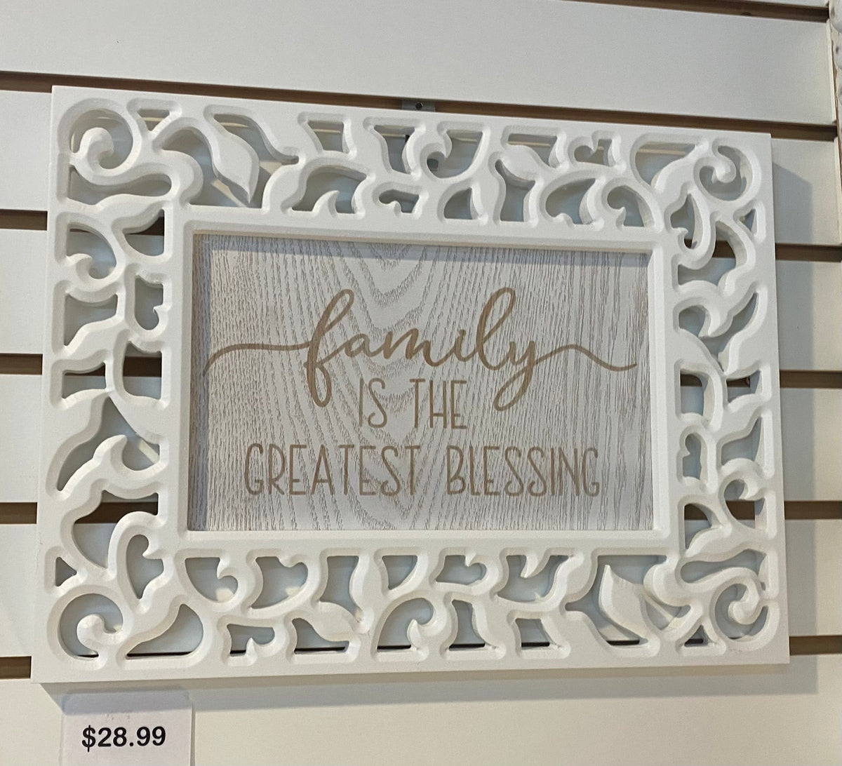 GREATEST BLESSING WOOD SIGN-6405