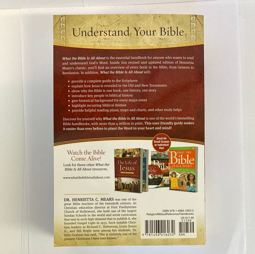 WHAT THE BIBLE IS ABOUT KJV HNB-6032