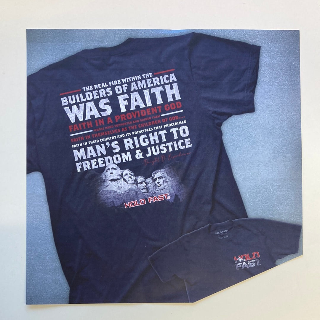 BUILDERS OF AMERICA/RUSHMORE HOLD FAST TEE XL-7491