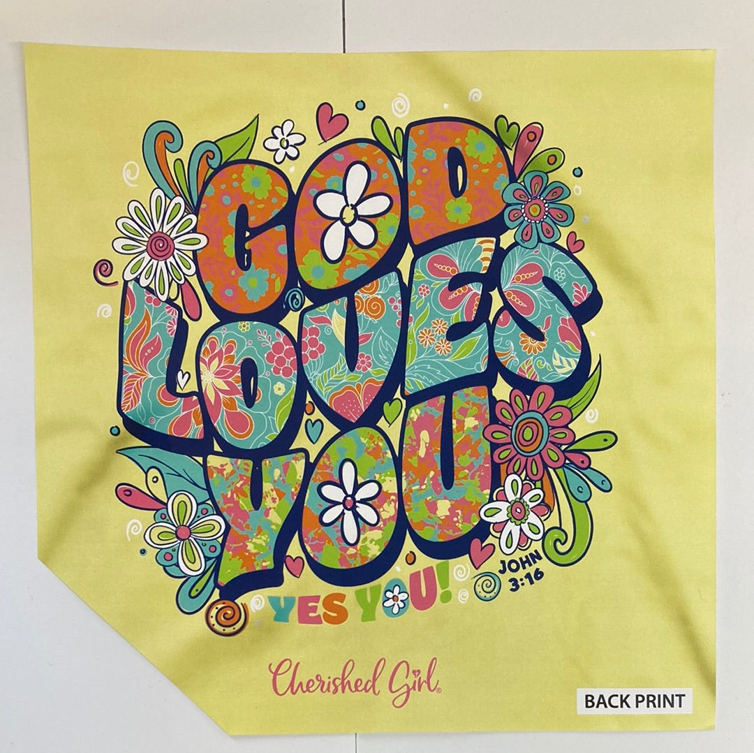 GOD LOVES YOU CHER GIRL TEE 2X-6150 : 2X