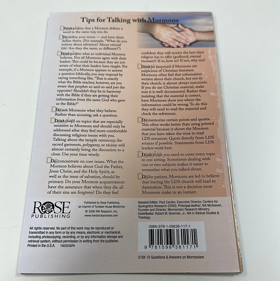 10 QUESTIONS/MORMONISM PAMPHLET-1171