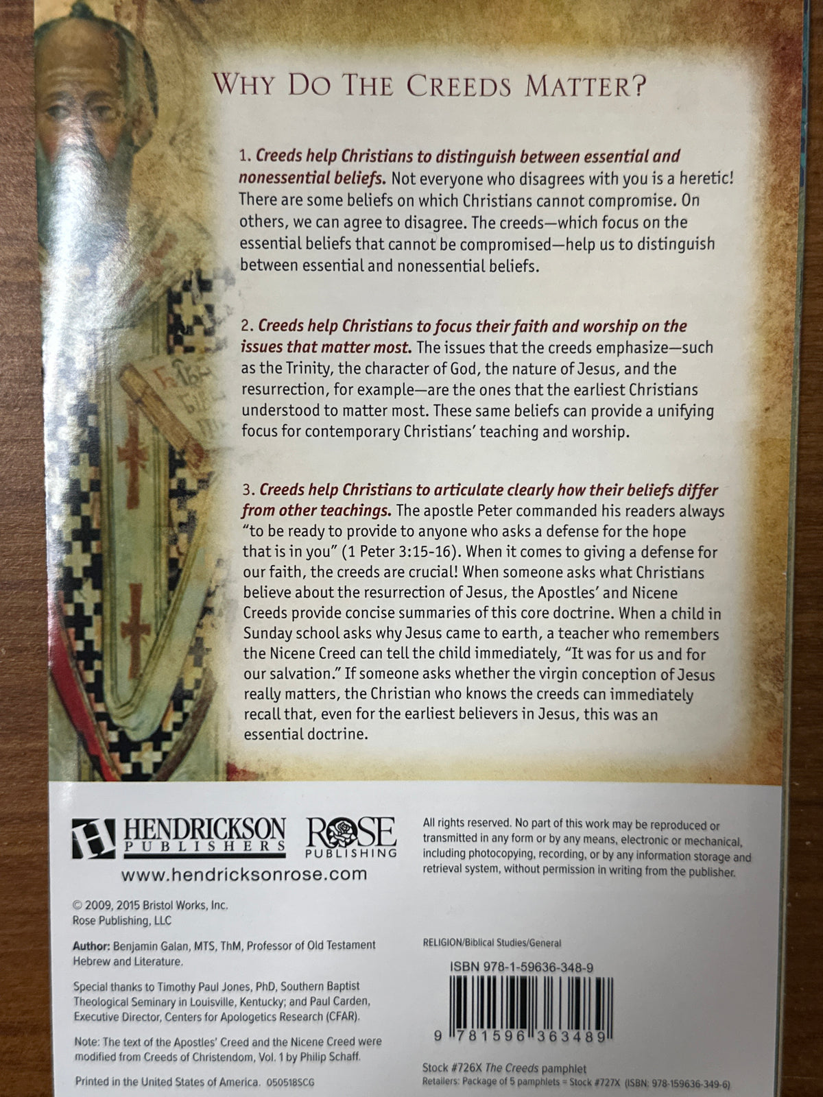 THE CREEDS PAMPHLET-3489