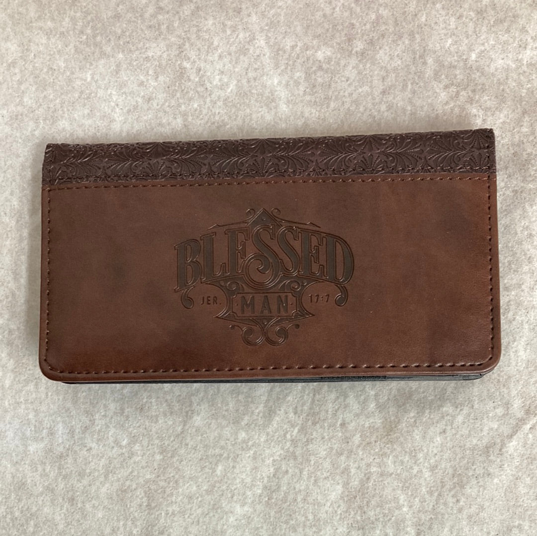 BLESSED MAN CHECKBOOK COVER-3860