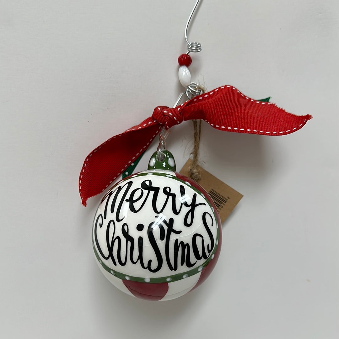 MERRY CHRISTMAS BALL ORNAMENT-5022