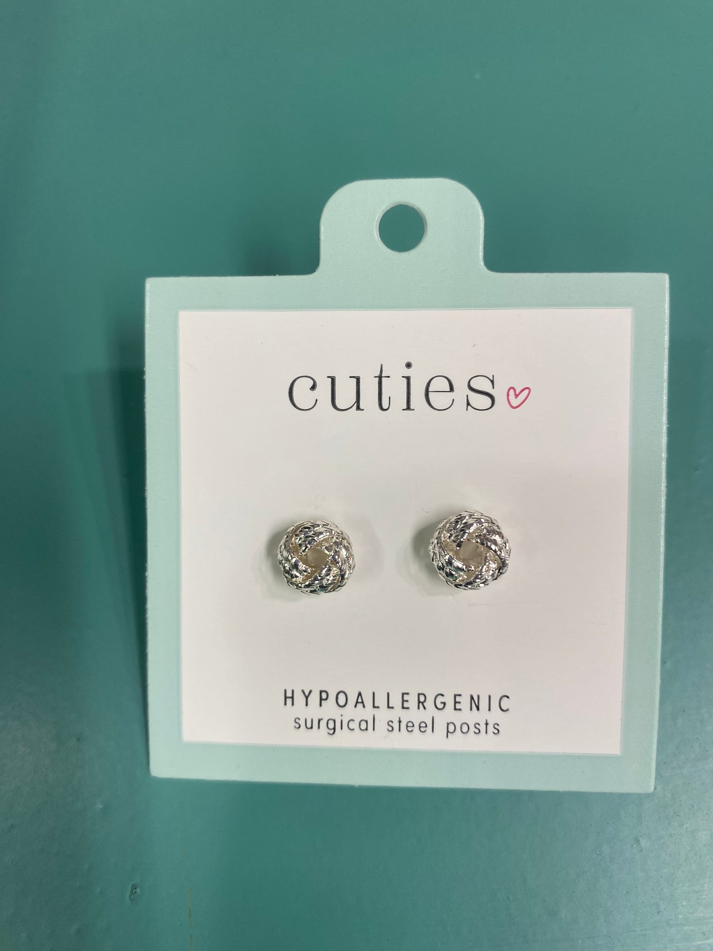 CZ STUDS IN SILVER-9955